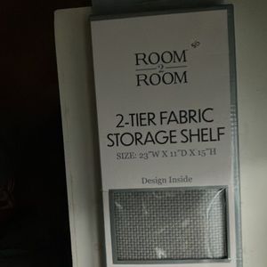 2 tier fabric storage rack